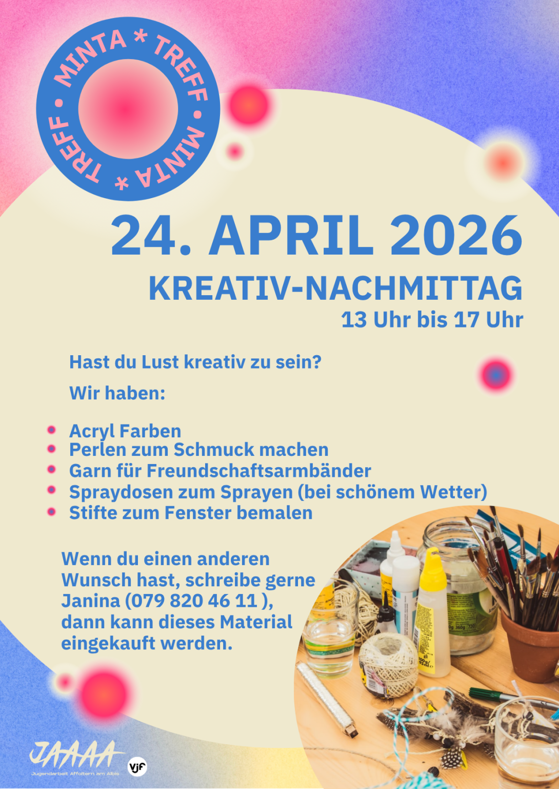 24.04. MINTA* Kreativ-Nachmittag